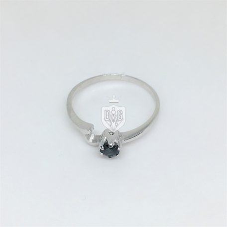 Női ezüst gyűrű london blue topáz díszítő kővel