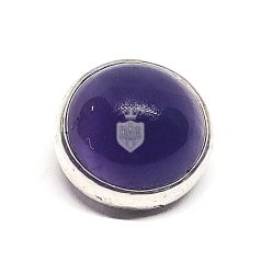 Ametiszt jellegű ezüst csúszó medál