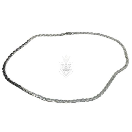 Gömbölyű H pancer ezüst lánc (45cm hosszú)